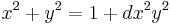  x^2%2By^2=1%2Bdx^2y^2