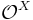 \mathcal{O}^X