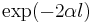 \exp(-2\alpha l)