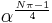 \alpha^{\frac{N\pi - 1}{4}}