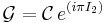 \mathcal G = \mathcal C \, e^{(i \pi I_2)}