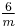 \color{Black}\tfrac{6}{m}