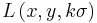 L \left( x, y, k\sigma \right)