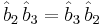 \hat{b}_2 \,\hat{b}_3 = \hat{b}_3 \,\hat{b}_2