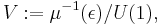 V�:= \mu^{-1}(\epsilon) / U(1),