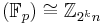 (\mathbb{F}_p) \cong \mathbb{Z}_{2^kn}