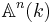 \mathbb{A}^n(k)