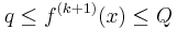 q\le f^{(k%2B1)}(x)\le Q