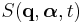 S(\mathbf{q},\boldsymbol\alpha, t)