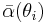 {\bar \alpha(\theta_i)}