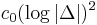 c_0(\log|\Delta|)^2