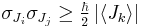  \sigma_{J_i} \sigma_{J_j} \geq \tfrac{\hbar}{2} \left|\left\langle J_k\right\rangle\right|