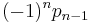 (-1)^np_{n-1}