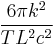 
\frac{6\pi k^{2}}{TL^{2}c^{2}}
