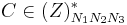 C \in \mathbb(Z)^*_{N_1N_2N_3}