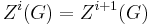 Z^i(G) = Z^{i%2B1}(G)