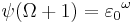 \psi(\Omega%2B1) = {\varepsilon_0}^\omega