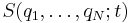 S(q_{1},\dots,q_{N}; t)