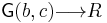 \mathsf{G}(b,c){\longrightarrow}R