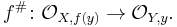 f^\# \colon \mathcal{O}_{X, f(y)} \to \mathcal{O}_{Y, y}.