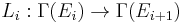 L_i:\Gamma(E_i)\rightarrow\Gamma(E_{i%2B1})