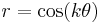 \,r = \cos(k\theta)