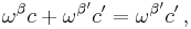 \omega^{\beta} c%2B\omega^{\beta'} c' = \omega^{\beta'}c' \,,