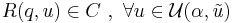 
R(q,u) \in C \ , \ \forall u \in \mathcal{U}(\alpha,\tilde{u})
