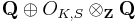 \mathbf{Q} \oplus O_{K,S} \otimes_\mathbf{Z} \mathbf{Q}