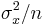 \sigma^{2}_{x}/n