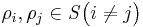 \mathbf{\rho}_{i},\mathbf{\rho}_{j}\in\mathit{S} \big(i\ne j\big)