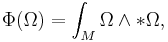 \Phi(\Omega) = \int_M \Omega \wedge * \Omega,