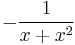 -\frac{1}{x%2Bx^2}\,