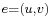 \scriptstyle e = (u, v)