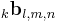 _k\mathbf{b}_{l,m,n}