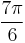 \frac{7\pi}6\!