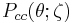 P_{cc}(\theta;\zeta)