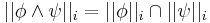 ||\phi \wedge \psi||_i = ||\phi||_i \cap ||\psi||_i