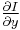 \tfrac{\partial I}{\partial y}