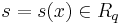  s = s(x) \in R_q 