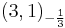 (3,1)_{-\frac{1}{3}}