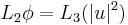 \displaystyle L_2 \phi = L_3( | u |^2)