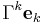 \Gamma^k {\mathbf e}_k\,