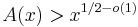 A(x)>x^{1/2-o(1)}