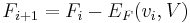 F_{i%2B1} = F_i - E_F(v_i,V)