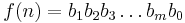 f(n)=b_1 b_2 b_3 \dots b_m b_0