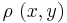 \rho\ (x,y)