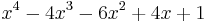 x^4 - 4x^3 - 6x^2 %2B 4x %2B 1