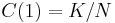 C(1)=K/N