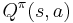 Q^\pi(s,a)